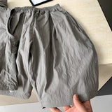 MQTIME  -  Boys' Suit Spring and Summer New Children's Wear Korean Boy Baby Sleeved Sunscreen Hooded Vest Pants Two-piece Set