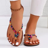 MQTIME  -  European and American Plus Size Flip Flops Fashionable Outdoor Summer New Comfortable Flat Bottomed Lazy Beach Slippers 43