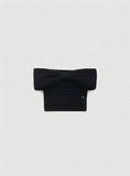 MQTIME  -  Women Knitting Top Off The Shoulder Sweater 2025 Women's Pure Desire Knit Top Designer Off Shoulder Bow Detail Slim Fit Sweater