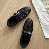  MQTIME  -  Women's Sneaker Flats Sport Shoes Fashion Running Walking Shoes Summer Trend Lace Up Casual Shoes Comfort Mujer De Zapatos