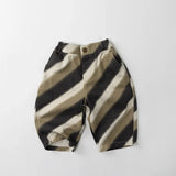 MQTIME  -  Spring New Baby Thick Stripes Casual Pants Children Loose Trousers Infant Boys Cotton Harem Pants Fashion Children Clothes