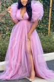 Mqtime Plus Size Maternity Tulle Dresses For Photoshoot Long Pregnancy Baby Shower Dress Sexy Pregnant Photography Women's Evening Gown