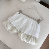 MQTIME  -  Streetwear Fairy Summer Mini Pleated Skirts Women High Waist A-line Sweet Solid Harajuku Jupe Y2k Aesthetic Grunge Skirt