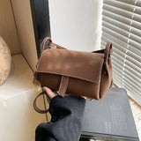 MQTIME  -  New Retro Pillow Bag Simple Solid Color Versatile Personality Single Shoulder Crossbody Bag Fashionable Niche Women's Bag