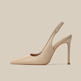 MQTIME  -  High heels spring and autumn slim heels with hollow pointed sandals for comfortable women