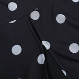 MQTIME  -  Polka Dot Print Medium and Long Dress Cute Girl Style Skirt Woman