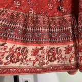 MQTIME  -  Boho Long-sleeved Dress V Neck Rayon Summer Short Dress Femme Hippie Printing Mini Dress Flare Sleeve Chic Vestidos
