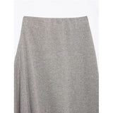  MQTIME  -  High Waist Skirt Women's Spring Autumn Long Skirt Casual Asymmetrical Hem Ruffles Midi Skirts For Women 2026 New ﻿