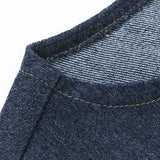 MQTIME  -  Casual Denim Crop Top Women Slim Hollow Out O-neck Vest Female Sleeveless Summer Stylish Tops Lady High Street Cool Club Party