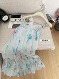 MQTIME  -  Princess Sleeve Fairy Dress Garden Spring Summer Travel Mesh Skirt Long Tail Fish Tailed Gown for Women Chinese Origin