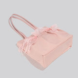 MQTIME  -  Fairycore Pink Y2k Shoulder Bags Women Hot Girls Bow Chic Large Capacity Handbag Ladies Harajuku Aesthetic Tote Bag 2024