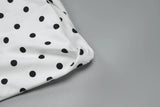 MQTIME  -  Polka Dot Backless Mini Dress Women Summer Sexy Printed Strapless Lace-up Dress Fashion Sleeveless Vintage Party Dress