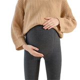 Mqtime Pregnant Women Adjustable Bottoming Pants Maternity High Waist Tights Women Comfortable Autumn Winter Elastic Leggings