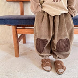 MQTIME  -  Autumn New Kids Corduroy Pants 1-6Y Trendy Boys Elastic Waist Trousers Korean Loose Children's Clothes Girls Baby Harem Pants
