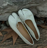  MQTIME  -  New Peep Toe Tabi Flats Ballet Flat Shoes Women Spring Autumn Slip On Lady Design Fashion Woman Split Toe Shoes Lady Shoes A0064