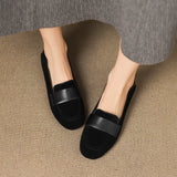 MQTIME  -  Fashion Women Shoes French Style Retro Soft Leather Loafers for Woman Comfort Vacation Casual Shoes Designer Shoes Zapatos Mujer