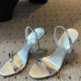 MQTIME  -  New Versatile Open Toed Round Head Rear Tripping Strap One Word Strap Metal Buckle High Heel Sandals for Women