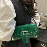 MQTIME  -  Retro Korean Y2K Harajuku Style Niche Rivets Underarm Bag Tote Bags Lipstick Wallet Storage Bag Women's Bags Purses Handbags