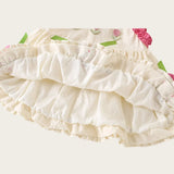 MQTIME  -  0 - 3 Y Baby Summer Clothes Summer Dress for Girls Adorable Baby Girls' Cotton Lace Dress with 3D Flowers Soft and Cute