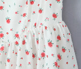 MQTIME  -  Summer New French Sweet Style Strappy Cinched Waist Slimming Tiered Bubble Sleeve Dress