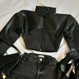MQTIME  -  Y2K Knitted Splicing Short Skirt Two Piece Set Women Knitted Long Sleeved Sweater Cute Bow Mini Pleated Skirt Autumn Winter Suit