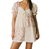 MQTIME  -  Elegant Lace Maternity Dress with Empire Waist and Flutter Sleeves for Special Occasions in Spring Summer