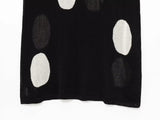  MQTIME  -  Autumn Women's Elegant Knitted Polka Dot Printed Midi Dress Round Neck Sleeveless Slim Fit Women's Casual Retro Long Vest Dress