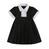 MQTIME  -  Toddler Girl Floral Print Sleeveless Ruffle Hem Dress Children Summer Party Dress with Bow Tie Back Detail