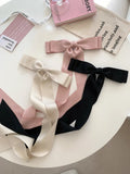 Mqtime Jennie's Oversized Bow Hair Clip For Girls Ballet Style Ribbon Spring Clip Headdress And Ribbon Edge Clip Hair Accessories