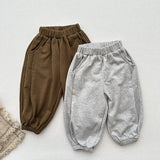  MQTIME  -  Autumn New Children Casual Pants Cotton Girls Sweat Pants Solid Boys Loose Trousers Kids Harem Pants Baby Clothes