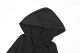 MQTIME  -  Fall 2025 New Women's Solid Color Slim High Waist Street Fashion Hooded Long Sleeve Dress