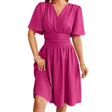 MQTIME  -  Elegant Floral Print Sleeveless Maxi Dress Women Summer Boho V-Neck Casual A-line Dress with Pockets and Belt
