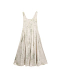 MQTIME  -  Vestidos De Mujer Maxi Dresses for Women Fashion Summer Backless Sling Robe Feme Embroidery Cotton Tunic Casual White Dress