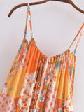 MQTIME  -  A-line Boho Dress Strapless Printed Summer Dress Femme Rayon Floral Straight Chic Maxi Dress Straps Holiday Vestidos