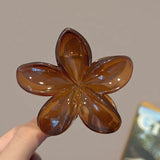 MQTIME  -  Fashion Princess Flower Hair Claw Korean Large Hair Clip Crab Clamp Vintage Women Ponytail Shark Clip Headdress Hair Accessories