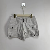  MQTIME  -  Korean Pumpkin Cargo Shorts Women's Retro Washed Low Waist Slim Casual Shorts