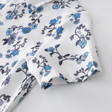 MQTIME  -  3Piece Sets Summer Baby Boy Clothes Fashion Flowers Gentleman Tie Short Sleeve Tops+Shorts+Straps Boutique Kids Clothing