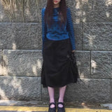 MQTIME  -  New Fashion High Street Polka Dot Print Basic T Shirts Y2k Vintage All Match Constrast Color Design Clothes Harajuku Street Tops