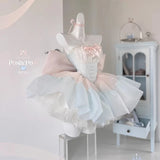 MQTIME  -  Handmade High Quality French Sweet Lolita Princess Puffy Cake Dress Mini Birthday Party Wedding Dresses Photography Clothing