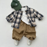  MQTIME  -  Autumn New Children Loose Denim Trousers Cotton Girls Solid Harem Pants Boys Casual Pants Kids Vintage Jeans Baby Clothes