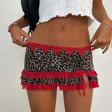 MQTIME  -  New Fashion Women's Hot Sale Spliced Drawstring Sexy Short Skirt