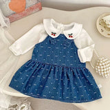 MQTIME  -  New Autumn Infant Baby Girls Sports Clothes Suit Sleeveless Vest+Pants Long Sleeved T-shirt 0-5Yrs Children Clothes Set