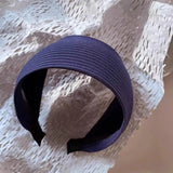 MQTIME  -  New Solid Widen Knitting Hairband For Women Sweet Outside Hair Ornament Headband Fashion Hair Hoops Hair Band Hair Accessories