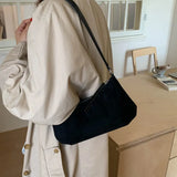 MQTIME  -  Niche Matte Texture Underarm Bag Retro Versatile Dumpling Bag Casual Shoulder Bag