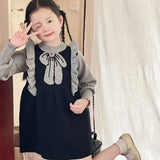 MQTIME  -  Girls Sweater Dress Autumn Winter Princess Dresses Kids Dress Fall Warm Christmas New Year Red Children Clothing 2-6Yrs