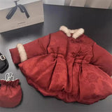 MQTIME  -  Girls Winter Coats Children 2025 New Thickened Jackets Baby Kids Warm Fashion Outerwear Toddler Casual New Year Clothing