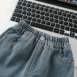 MQTIME  -  New Autumn Infant Baby Boy Jeans Korean Casual Embroidery Outwear Children Boy Denim Pants Loose Elastic Waist Kid Boys Trousers