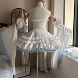MQTIME  -  Ramrem glass cosplay Handmade Young Girls Birthday Lolita Tutu Dress Flower Party Dress Women Wedding High Quality Dress