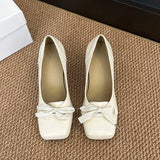  MQTIME  -  Mary Jane Women's Summer New Style High-Heeled Square-Toe Slouchy Sandals