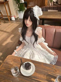 MQTIME  -  Handmade Girls Birthday Lolita Dress Trailing Princess Adult Party Dress Women Wedding High Quality Dress Photography Clothes